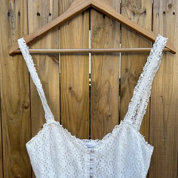 Reformation White Lace Sleeveless Dress - Picture 2 of 8